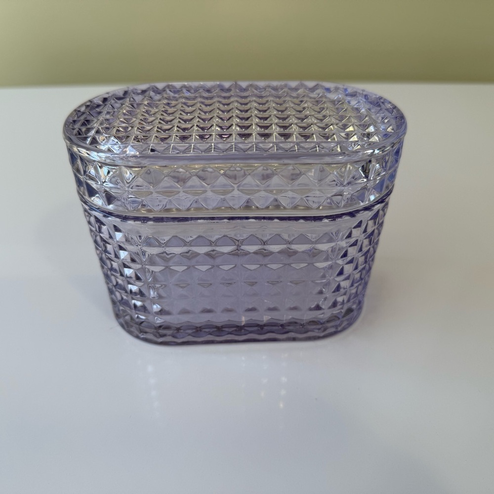 Target Purple Textured Glass Container